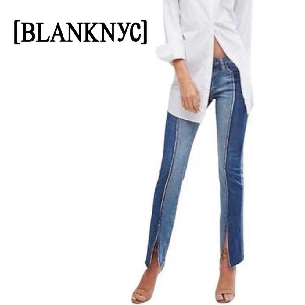 Blanknyc Skinny Classique Patchwork Split Front J… - image 1